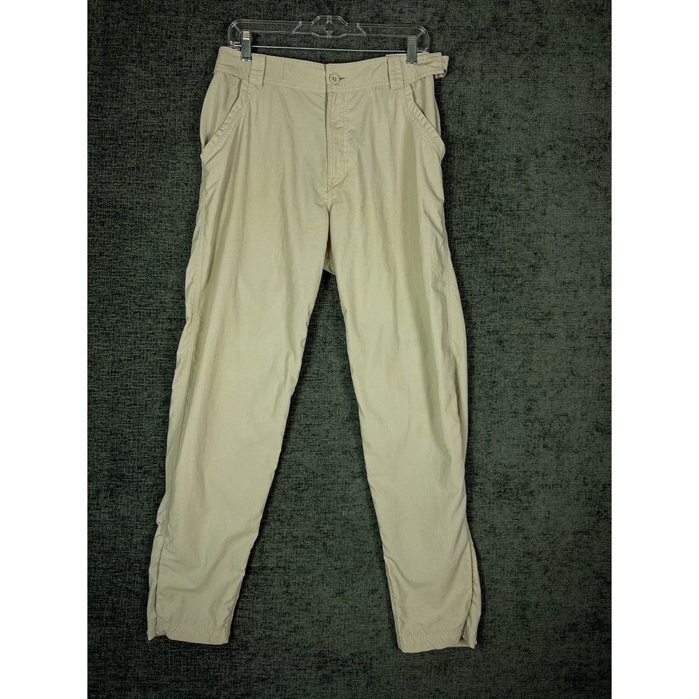 Simms Fishing Guide Pants Mens 32 Khaki Tan Nylon Lightweight Outdoor Wading